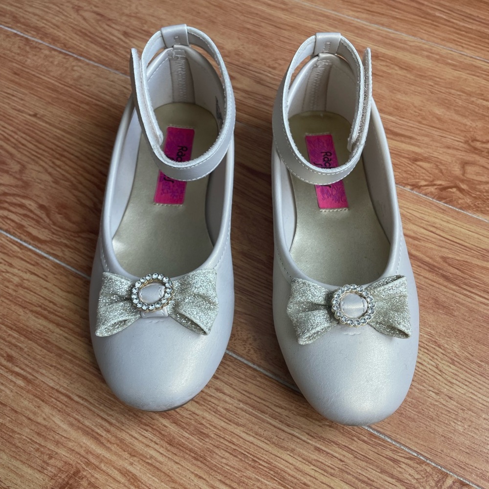 Little Girl Rachel Shoes - Cream Off White Dress Shoes